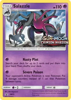 SM Black Star Promos Salazzle Pokémon card